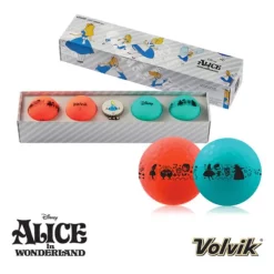 Volvik Golf Volvik Vivid Solice Disney Alice In Wonderland Golf Balls Pack