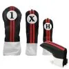 Sahara Retro Headcover Black/Red/White