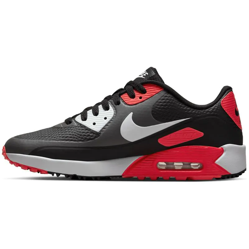 Nike Golf Nike Air Max 90 G Golf Shoes - Iron Grey/White-Black-Infrared 23