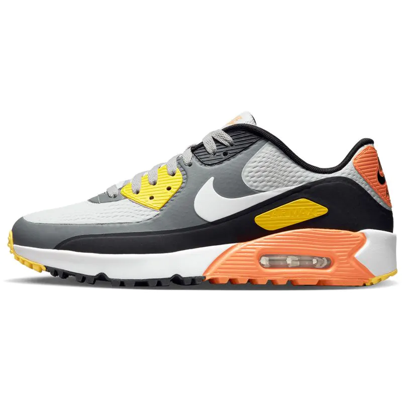 Nike Golf Nike Air Max 90 G Golf Shoes - Smoke Grey/White-Black-Grey Fog
