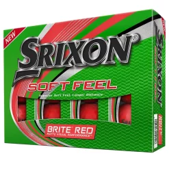 Srixon Golf Srixon Soft Feel Brite Golf Balls - Red/Dozen