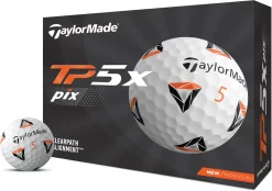 TaylorMade Golf Taylormade Tp5x Pix 2.0 Golf Balls - White/Dozen