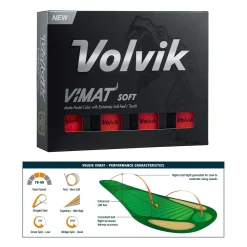 Volvik Golf Volvik VIMAT Golf Balls - Red