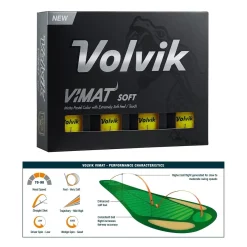 Volvik Golf Volvik VIMAT Golf Balls - Yellow