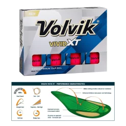 Volvik Golf Volvik Vivid XT Golf Balls - Pink