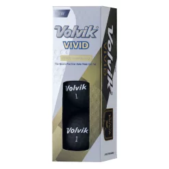Volvik Golf Volvik Vivid Golf Balls - Black (3 Ball Pack)