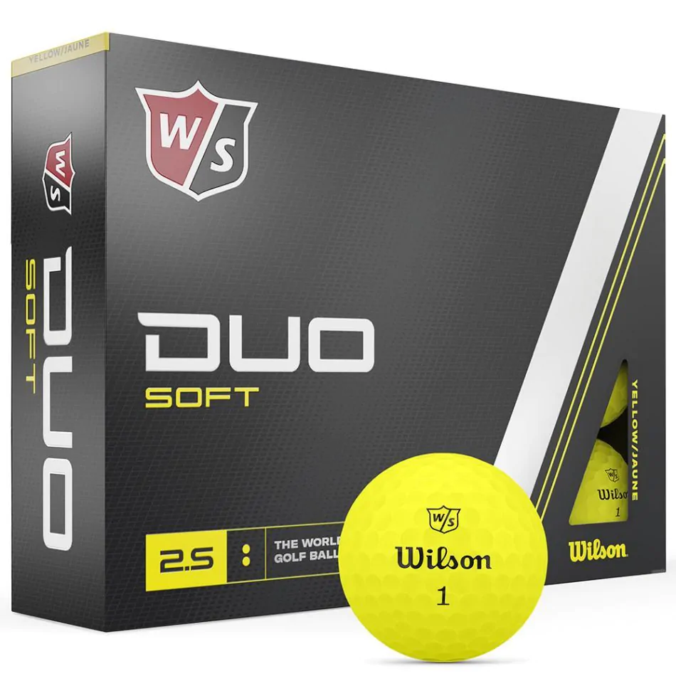 Wilson Golf Wilson Staff Duo Soft Yellow Golf Balls - Dozen - Image 4
